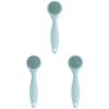 Healifty 3pcs Face Brush for Cleansing and Massage Manual Silicone Tool for Deep Cleaning Pores Facial Exfoliator for Dirt and Blackhead Removal Convenient Handle Design view 1