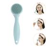 Healifty 3pcs Face Brush for Cleansing and Massage Manual Silicone Tool for Deep Cleaning Pores Facial Exfoliator for Dirt and Blackhead Removal Convenient Handle Design view 2
