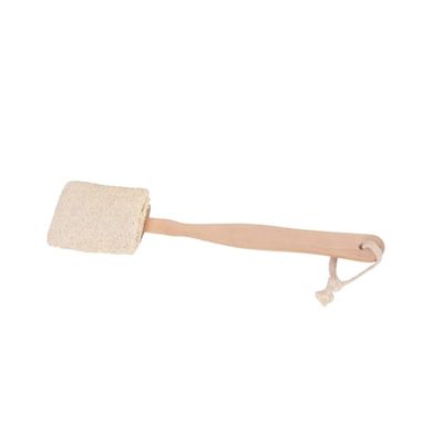 Zerodeko Handle Natural Loofah Back Brush for Exfoliating Shower Bath Scrubber for Smooth Skin Random Color