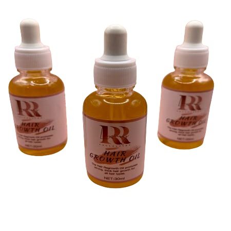 RR Luxury Collection Jojoba Oil + Biotin Hair Growth Treatment Serum Made From Natural Essential Oils + Perfect For Stimulation Hair Regrowth