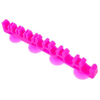 1Pcs Silicone Make up Brush Holder Cosmetic Brush Drying Rack Silicone Makeup Brush Storage Rack Bursh Display Stand with Suction Cup for Bursh and Pen