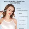 KECC Gua Sha Facial Massager (Fishtail),Stainless Steel Cold Roller Sticks for Face Eyes,Crescent Line Chin Lift Tightening Skin Tool, 4 Edges Drainage Sculpting Beauty Tool view 2
