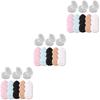LALAFINA 45pcs Mini Powder Puff for Makeup Application Soft Facial Foundation Sponges for Loose Powder and Eyeshadow Washable and Compact Design view 1