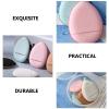LALAFINA 15pcs Finger Puff for Makeup, Mini Makeup Blender Puff Drop-Shaped Foundation Cosmetic Pads with 3pcs Small Case for Women Girls view 4