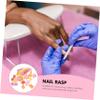 LALAFINA 50pcs Nail Art Grinding Blocks Small Manicure Rasp Sanding Cubes for Professional Nail Care for Salons and Home Use view 2
