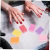 LALAFINA 50pcs Nail Art Grinding Blocks Small Manicure Rasp Sanding Cubes for Professional Nail Care for Salons and Home Use view 3