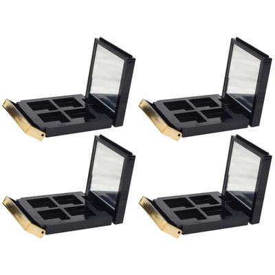 FOMIYES 4pcs Empty Magnetic Eyeshadow Palette Trim Portable Makeup Storage Case for Blush Eyeshadow and Lipstick for Travel and Daily Use
