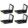 FOMIYES 4pcs Empty Magnetic Eyeshadow Palette Trim Portable Makeup Storage Case for Blush Eyeshadow and Lipstick for Travel and Daily Use view 1