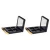 FOMIYES 4pcs Empty Magnetic Eyeshadow Palette Trim Portable Makeup Storage Case for Blush Eyeshadow and Lipstick for Travel and Daily Use view 2