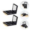FOMIYES 4pcs Empty Magnetic Eyeshadow Palette Trim Portable Makeup Storage Case for Blush Eyeshadow and Lipstick for Travel and Daily Use view 3