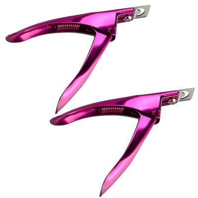 LALAFINA 2pcs Home Clip Beauty Pet Steel Stainless Manicure Sharper False Fake Men Tools for Tool Salon Women Cutter Clippers Artificial Tip Trimmer Clipper Tips Pedicure Art Shape Acrylic