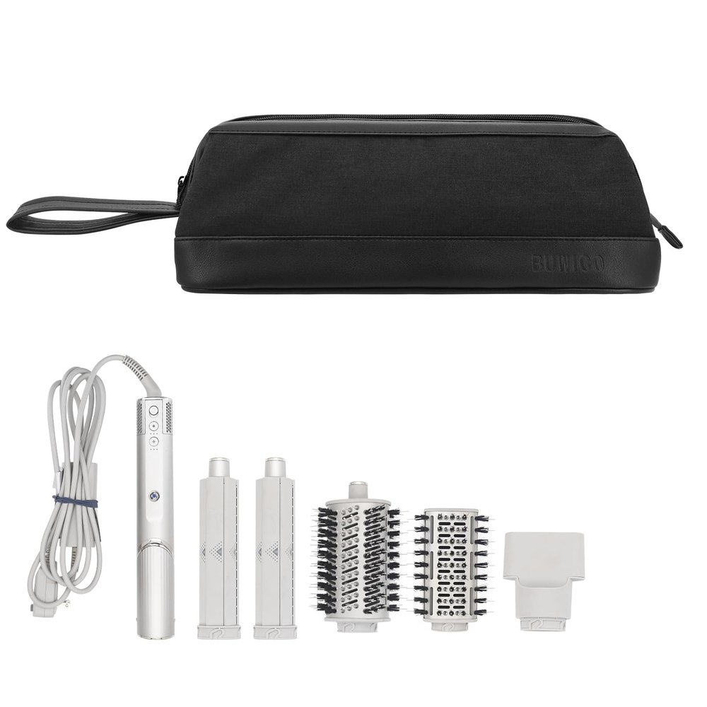 Buwico Airwrap Travel Case for Dyson/Shark Flexstyle, Travel Pouch for Dyson Airwrap/Shark Flexstyle Complete Styler and Attachments, Travel Bag for Dyson/Shark Hair Dryer (Black Patent Pending)