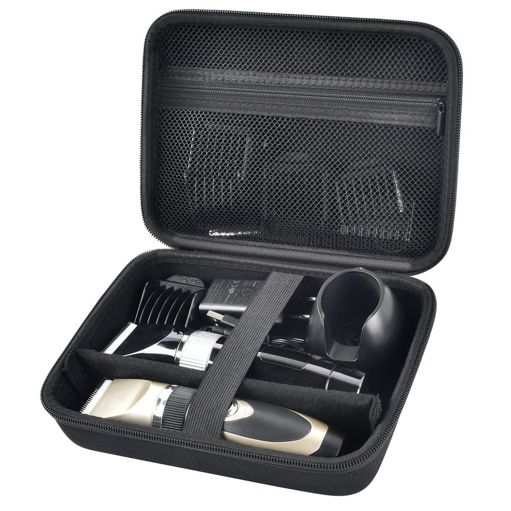 Case for Hatteker/for oneisall/for Ufre/for Limural Hair Clipper, Beard Trimmer Organizer Box for Men Hair Cordless Precision Shaver, with Inner Net Bag for Grooming Kit - Large(Case Only)