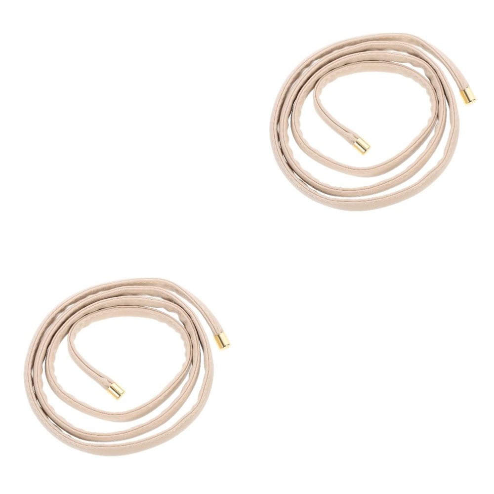 Mikinona 2pcs Creative Pu Leather Adjustable Hair Ties Bendable Wire Versatile Ponytail Holders for Everyday Wear Soft and Comfortable Hair Accessories for Women