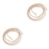 Mikinona 2pcs Creative Pu Leather Adjustable Hair Ties Bendable Wire Versatile Ponytail Holders for Everyday Wear Soft and Comfortable Hair Accessories for Women view 1