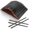 Gerrii 200 Pieces Disposable Angled Eyebrow Brushes Bulk Brow Tint Brushes Eye Makeup Brush Eyeliner Brush Tinting for Women Girls Salon Beauty Cosmetic Make up Tool Esthetician Supplies(Black) view 1