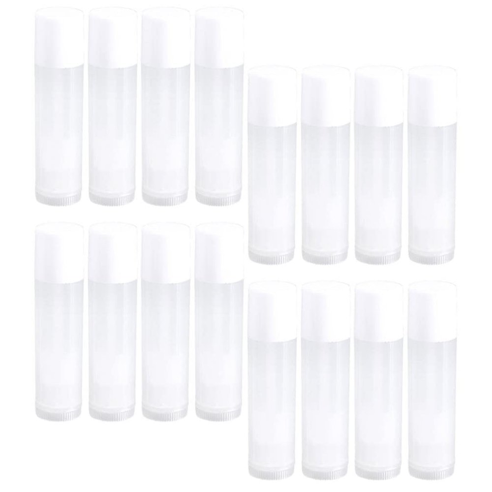 FRCOLOR 100pcs Clear Lip Balm Tubes Refillable Lip Balm Containers for Lipstick Each for and Family Fun