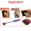 Dong Yong CNGZSY 100pcs Razor Blades Safety Scraper Glue Knife Glass Cleaner Replacement Carbon Steel Blade Ceramic Car Labels Remover E13 (100pcs Plastic) view 4