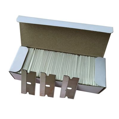 Dong Yong CNGZSY 100pcs Razor Blades Safety Scraper Glue Knife Glass Cleaner Replacement Carbon Steel Blade Ceramic Car Labels Remover E13 (100pcs Metal)