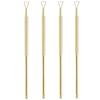 Kichvoe 4 Pcs Golden Nail Cuticle Pusher and Scraper Set Stainless Steel for Gel Polish Removal Cuticle Trimmer Tool for Manicure and Nail Art Home or Salon view 1