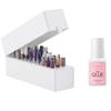 Makartt Nail Drill Bits Holder Dustproof Stand Displayer Organizer Container Bundle with Makartt Super Strong Nail Glue for Press On Nails with Brush 7ML view 1