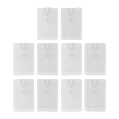 ZJchao Bottle, 10pcs Perfume Spray Bottles Credit Card Perfume Bottle Fine Mist Spray Bottles for Liquid Perfume Makeup Tool Travel Empty Flat Atomizer Pump Dispenser Cosmetic Container Jars