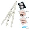 Eyebrow Ruler Golden Ratio Eyebrow Measuring Ruler Eyebrow Caliper, Flexible Removable Ruler, Semi Permanent Eyebrow Tattoo Designing Shaping Tools, Makeup Measure Tool (Blue) view 3