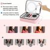 LED Illuminated Mirror Makeup Case Live Makeup Case Portable Cosmetic Carry Makeup Organizer Storage Case Portable Artist Storage Bag Travel Makeup Train Case view 3