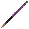 Pure Kolinsky Hair Acrylic Nail Brush - Round Shape Black Ferrule with Purple Wood Handle (Size 18) view 1