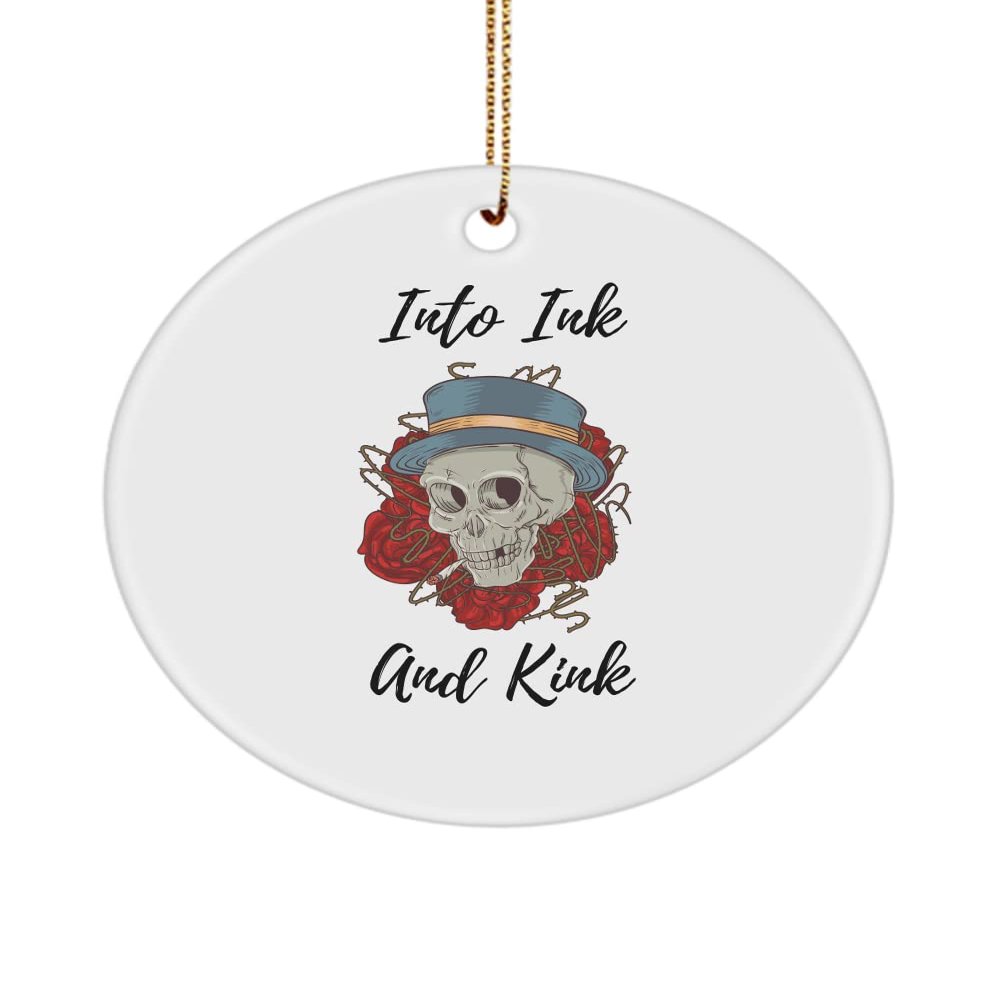 Tattoo Artist Ornament, Ornament for Tattoo Lovers, Tattoo Gift, Ink and Kink Ornament