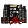 The Beard Struggle Mens Beard Grooming Kit Includes Balm, Oil, Wash & Conditioner  Gold Collection, Asgardian Secret (8.11 fl oz) view 1
