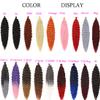 18 inch Ocean Wave Crochet Hair Deep Twist Crochet Hair Extensions Curly Braiding Hair 3 packs Long Wavy Water Braids For Women Synthetic Crochet Braid Hair (18 inch, Pink) view 4