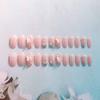 RikView Pink Press on Nails Medium Fake Nails Coffin Nails for Women with Butterflies Design Glossy Nails view 3