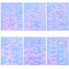 XEAOHESY 12 Sheets Aurora Nail Foil Sticker Ice Cellophane Nail Film Holographic Nail Art Stickers Laser Nail Decals for Women Girls Nail Art Decoration (6 Shapes) view 2