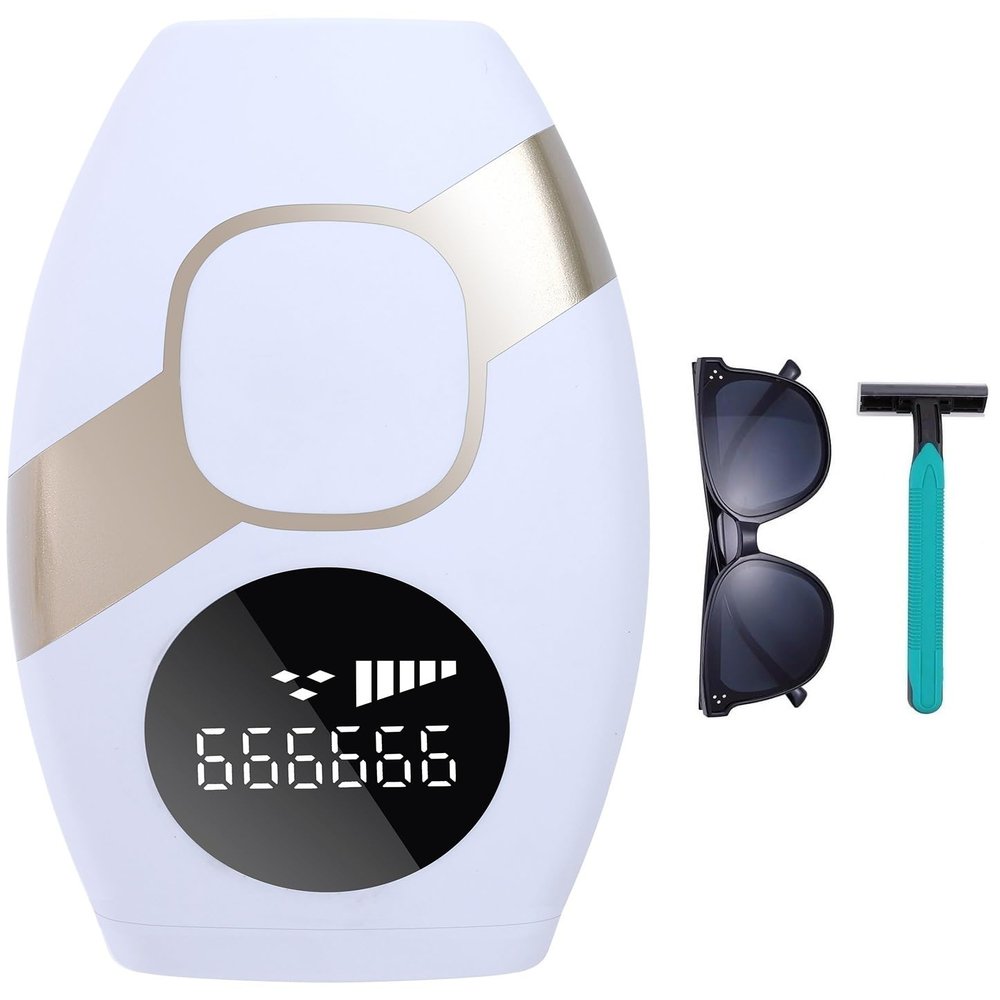 IPL Laser Hair Removal Device for Women and Men, Laser Hair Remover with Long-Lasting Painless Permanent for Whole Body,Facial Lip Bikini Line Armpit Back Leg Arm