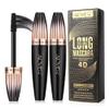 4D Silk Fiber Lash mascara, Waterproof Mascara Black Volume and Length, Natural Lengthening and Thick, Smudge-Proof,No Clumping, Instantly Create The Look of Lash Extensions, All Day Full, 2 Pack view 1