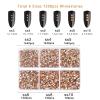 Beadsland 7200pcs Flatback Rhinestones,Champagne Rhinestone Nail Gems Round Crystal Rhinestones for Crafts,Mixed 6 Sizes with Wax Pencil Kit, SS3-SS10,Light Peach view 4