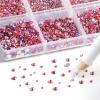 Beadsland 7200pcs Flatback Rhinestones,Orange AB Rhinestone Nail Gems Round Crystal Rhinestones for Crafts,Mixed 6 Sizes with Wax Pencil Kit, SS3-SS10,Hyacinth AB view 2