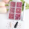 Beadsland 7200pcs Flatback Rhinestones,Orange AB Rhinestone Nail Gems Round Crystal Rhinestones for Crafts,Mixed 6 Sizes with Wax Pencil Kit, SS3-SS10,Hyacinth AB view 3
