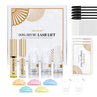 Lash Lift Kit - 2 in 1 Eyelash Perm Kit, Professional Instant Eyelash Lift Kit, Semi-Permanent Lash Curling Brow Lamination Kit, Salon Result for a Supermodel Look at Home Use by Dong Rhyme