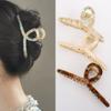 3Pack Large Metal Acetate Hair Claw Clips for Thick Thin Hair, Fashion Big Hair Clamp Hair Styling Accessories as Gift for Wife Girlfriend (Ivory White,Green White,Amber) view 1