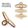 3Pack Large Metal Acetate Hair Claw Clips for Thick Thin Hair, Fashion Big Hair Clamp Hair Styling Accessories as Gift for Wife Girlfriend (Ivory White,Green White,Amber) view 3