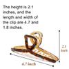3Pack Large Metal Acetate Hair Claw Clips for Thick Thin Hair, Fashion Big Hair Clamp Hair Styling Accessories as Gift for Wife Girlfriend (Ivory White,Green White,Amber) view 4