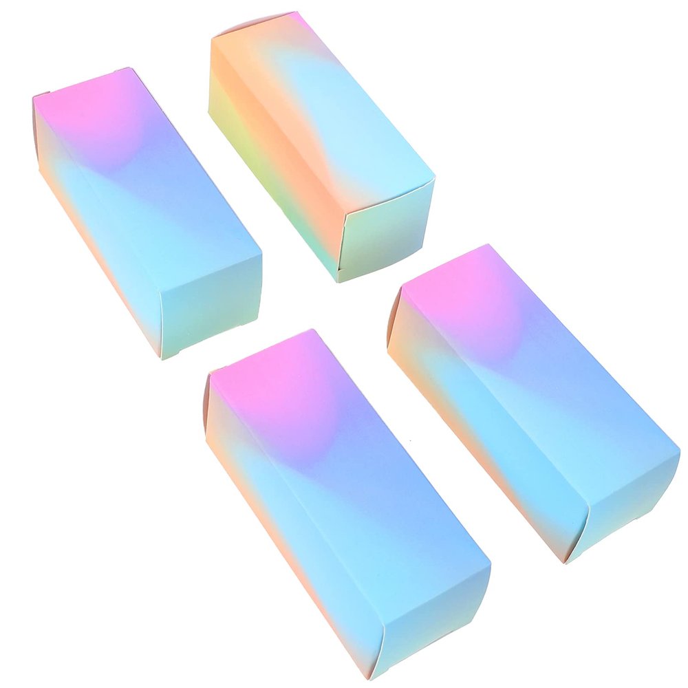 ADOCARN 100pcs Box DIY Packing Box DIY Lipstick Holder Lip Gloss Labels DIY Lipstick Packaging Cases DIY Lipstick Case Lipstick Wrapping Case Cute Lip Empty Essential Oil Set Paper