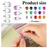 1600 Pcs 3/4/5/6 mm Self Adhesive Face Gems for Women, Hair Gems Face Jewels Diamonds Face Glitter for Makeup Halloween Decor view 2