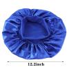 Tergy 12pcs Satin Bonnet Caps for Women Solid Color Hair Bonnets for Sleeping Elastic Band Bonnet Hats for Black Women Hair Care view 2