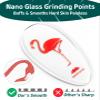 Sunivaca Glass Foot File Callus Remover for Feet, Flamingo Gifts for Women, Feet Scrubber Dead Skin Remover, Professional Pedicure Tools at Home, Heel Scraper for Cracked Heels Heavy Duty view 2
