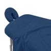 Body Works Linen Premium Pakistani 100% Natural Cotton Flannel Massage Table Sheets Universal Size 3 Piece Set Flat Sheet, Fitted Sheet, Face Cover (Blue) view 1