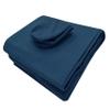 Body Works Linen Premium Pakistani 100% Natural Cotton Flannel Massage Table Sheets Universal Size 3 Piece Set Flat Sheet, Fitted Sheet, Face Cover (Blue) view 2