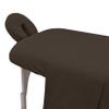 Body Works Linen Premium Pakistani 100% Natural Cotton Flannel Massage Table Sheets Universal Size 3 Piece Set Flat Sheet, Fitted Sheet, Face Cover (Chocolate) view 2